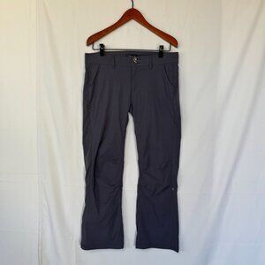 Prana Halle Slate Gray Low Rise Cross Functional Hiking Bootcut Pants Size 12 P